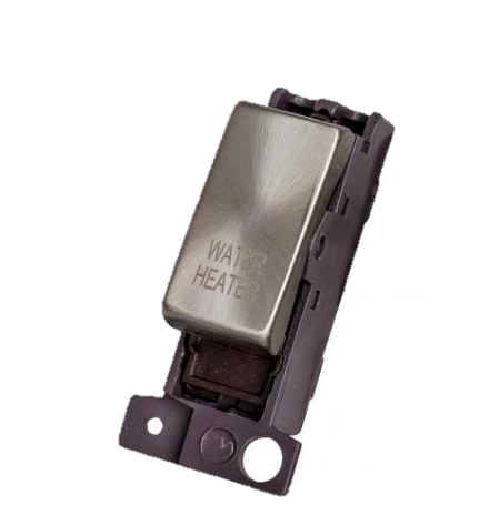 Click Scolmore MD018SC-WH Switch Ingot DP Resistive Module 10A Sat Chrome Water Heater