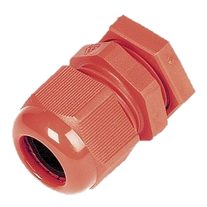 Wiska 99707 SPRINT M25 Polyamide Cable Gland and Locknut Pack Red - 10 Pack