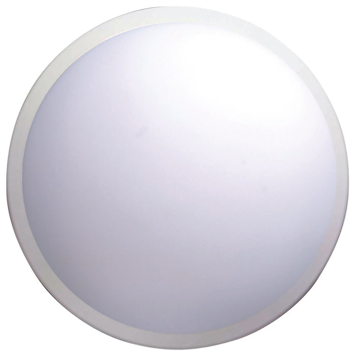 Newlec NL2D28HFE Bulkhead Round Decorative High Frequency 2D 1 x 28W Opal White Emergency