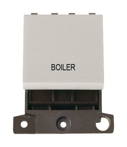 Click Scolmore MD022WH-BL Switch DP 2 Module 20A Click White Boiler