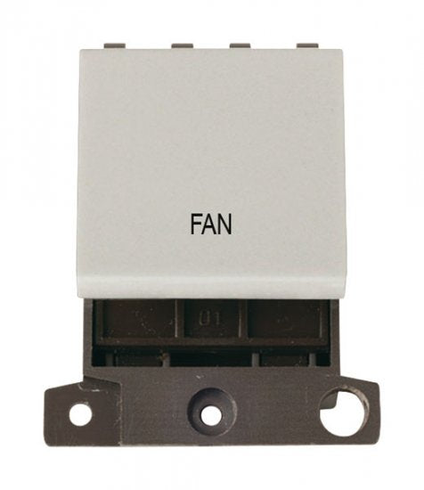 Click Scolmore MD022WH-FN Switch DP 2 Module 20A Click White Fan