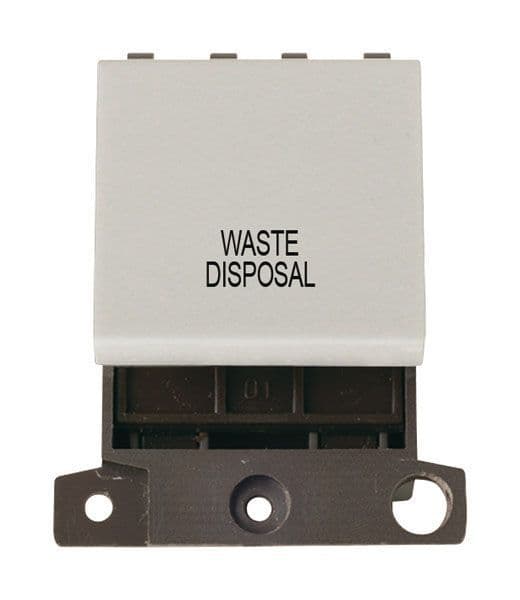 Click Scolmore MD022WH-WD Switch DP 2 Module 20A Click White Waste Disposal