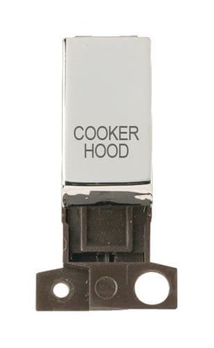 Click Scolmore MD018CH-CH Cooker Hood Polished Chrome 13A/10AX Ingot Double Pole Switch Module