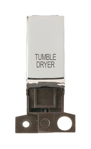 Click Scolmore MD018CH-TD Tumble Dryer Polished Chrome 13A/10AX Ingot Double Pole Switch Module