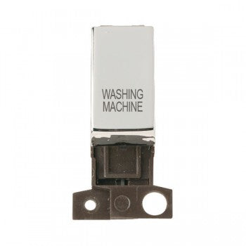 Click Scolmore MD018CH-WM Washing Machine Polished Chrome 13A/10AX Ingot Double Pole Switch Module