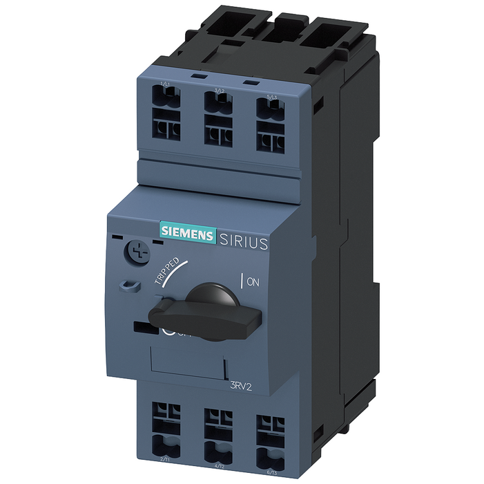 Siemens 3RV2011-0HA20 Circuit Breaker, S00, Motor Protection Class 10 A-Release 0.55-0.8 A, Short-Circuit Release 10 A