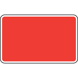 Morelock 1050X750 Red Blank Metal Sign - 1050 x 750mm
