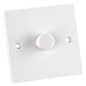 Newlec NL5341N Moulded Dimmer Switch Rotary Low Voltage Single Gang Two Way 60-250VA