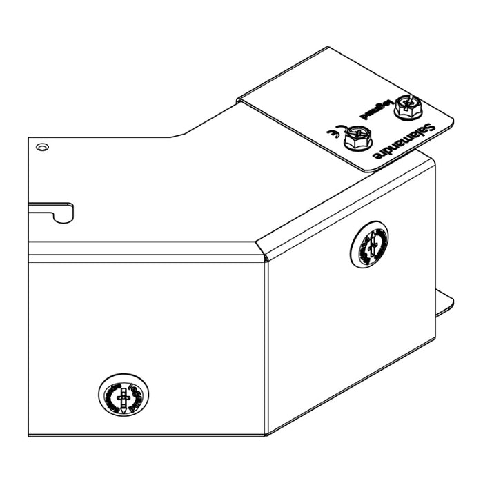 Legrand MGIP62CL2C Bend 45 Deg 2 Comp Outside Lid 150 x 50mm Steel Pre-Galvanised Gusset IP4X