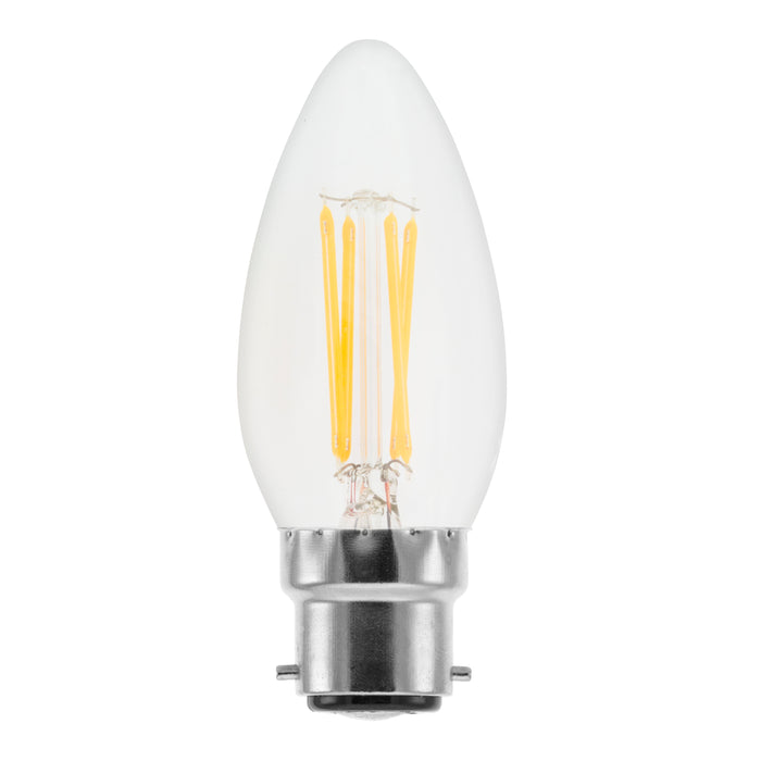GE Lighting 93051679 4W 470lm B22 Candle Decorative LED Lamp 2700K Warm White